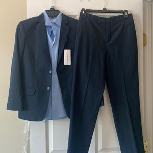Boys Navy Calvin Klien Suit